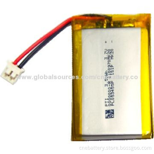 3.7V Voltage 1,250mAh Lithium Polymer Battery with 500 Cycle Times for POS, LED Solar Light
